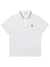 Logo Patch Polo Shirt White - MONCLER - BALAAN 2