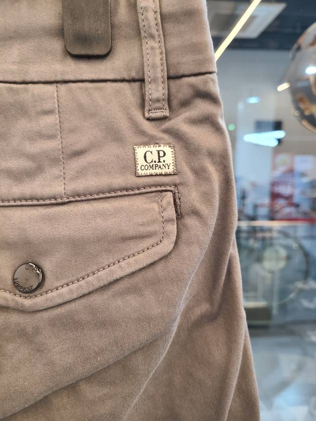 Lens Wappen Garment Dye Utility Cargo Pants Gray - CP COMPANY - BALAAN.