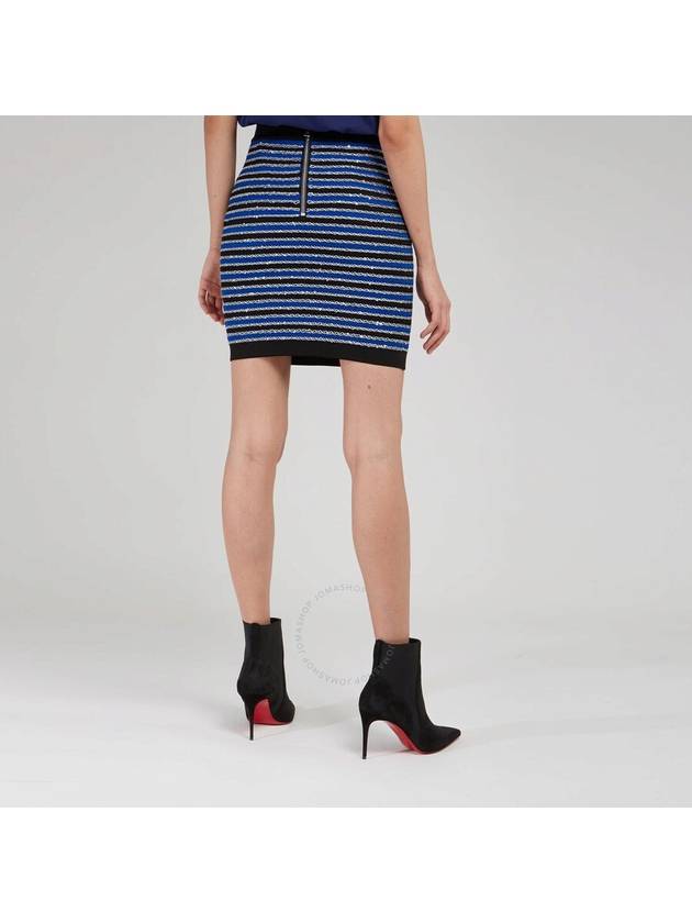 Striped Button Skirt AF1LB290KD73 - BALMAIN - BALAAN 4