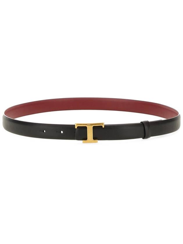 T Timeless Leather Belt Black - TOD'S - BALAAN 2