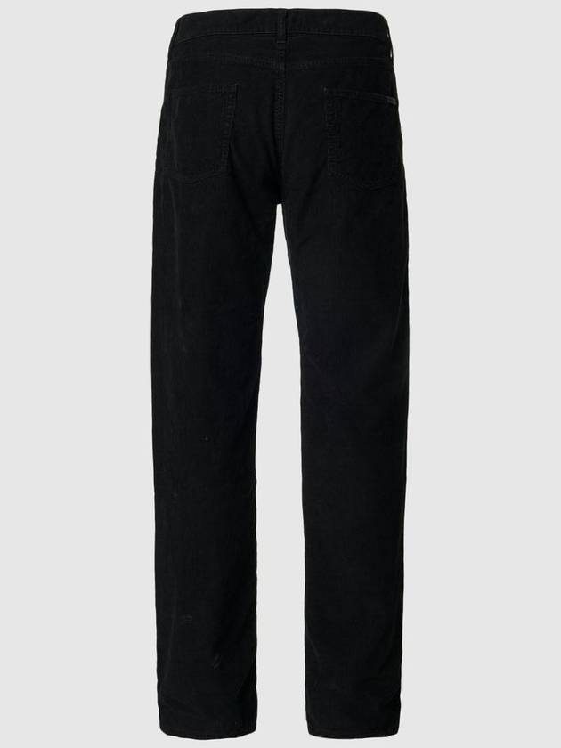 Corduroy Straight Leg Jeans Black - SAINT LAURENT - BALAAN 3