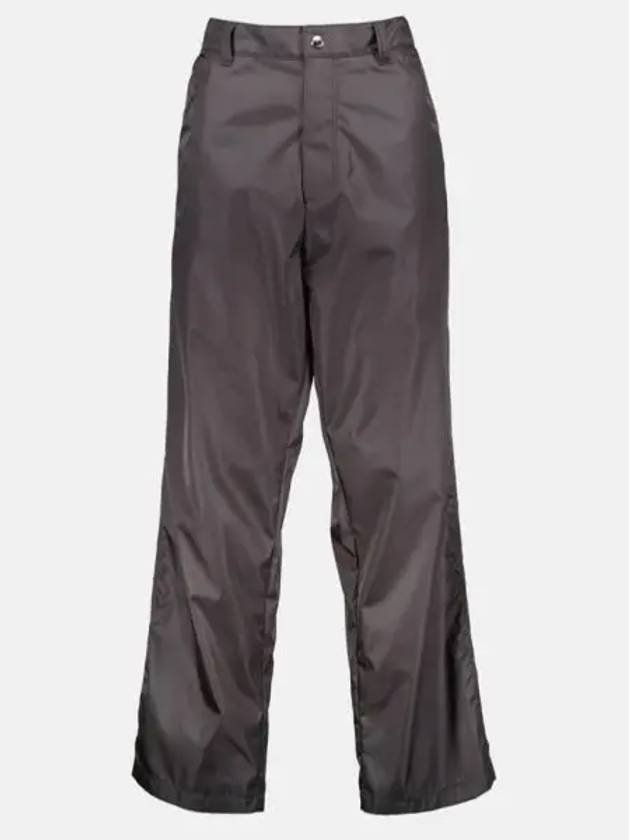 Triangle Logo Re-Nylon Straight Pants Grey - PRADA - BALAAN 2