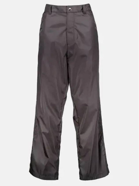 Triangle Logo Re-Nylon Straight Pants Grey - PRADA - BALAAN 2