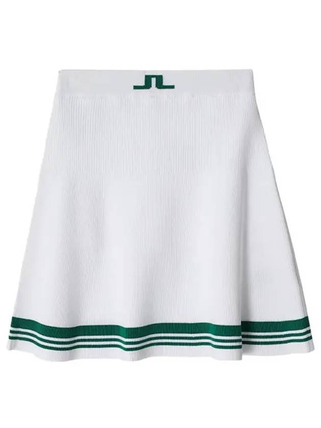 Women's Frida Striped Knit Skirt White - J.LINDEBERG - BALAAN 3