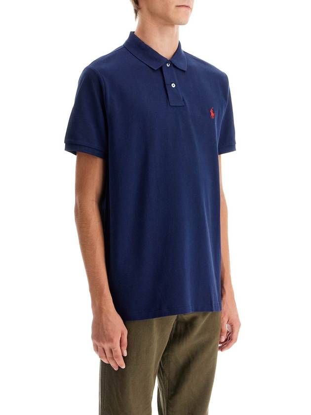 Men's Red Embroidered Logo Polo Shirt Navy - POLO RALPH LAUREN - BALAAN 3