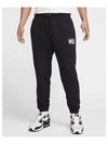 Club French Terry Cuff Track Pants Black - NIKE - BALAAN 2