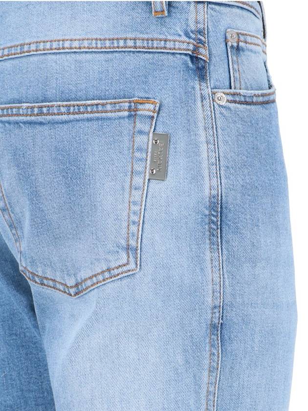 Men's Washed Slim Jeans Blue - BALMAIN - BALAAN 5