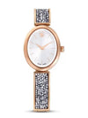 Crystal Rock Oval Metal Watch Rose Gold - SWAROVSKI - BALAAN 2