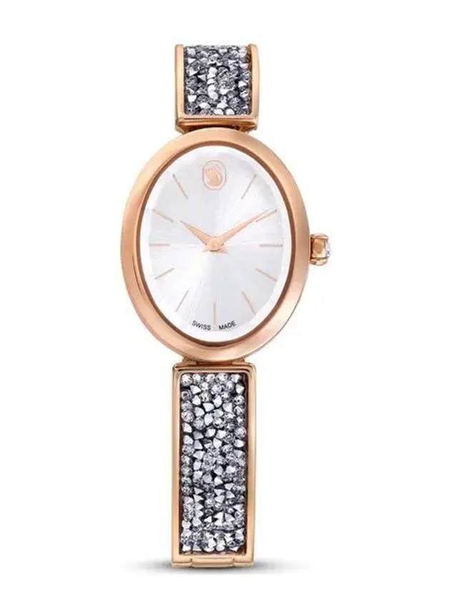 Crystal Rock Oval Metal Watch Rose Gold - SWAROVSKI - BALAAN 2