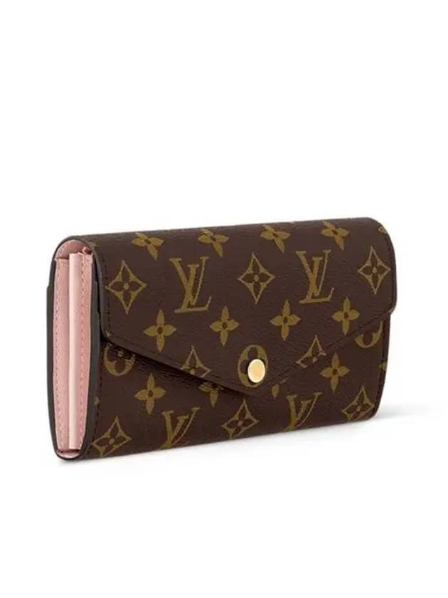 Sarah Monogram Long Wallet Brown Rose - LOUIS VUITTON - BALAAN 3