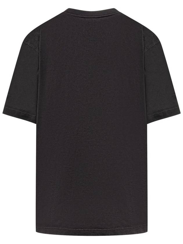 Canary Embroidery Cotton Short Sleeve T-Shirt Black - JW ANDERSON - BALAAN 3