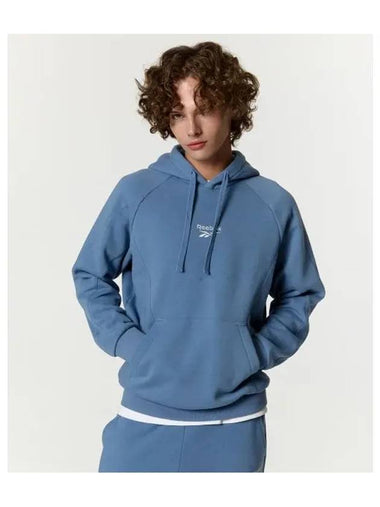 paneled brushed hoodie blue - REEBOK - BALAAN 1