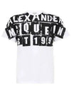 Punk Logo Print Short Sleeve T-Shirt White - ALEXANDER MCQUEEN - BALAAN 2