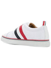 Diagonal Striped Low-Top Sneakers White - THOM BROWNE - BALAAN 4