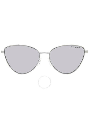 Michael Kors Cortez Silver Mirrored Cat Eye Ladies Sunglasses MK1140 18936G 59 - MICHAEL KORS - BALAAN 1