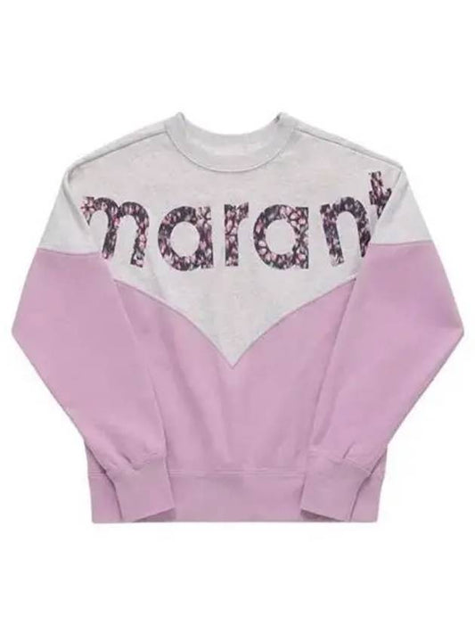 Houston Two-tone Logo Sweatshirt Light Pink - ISABEL MARANT - BALAAN 2