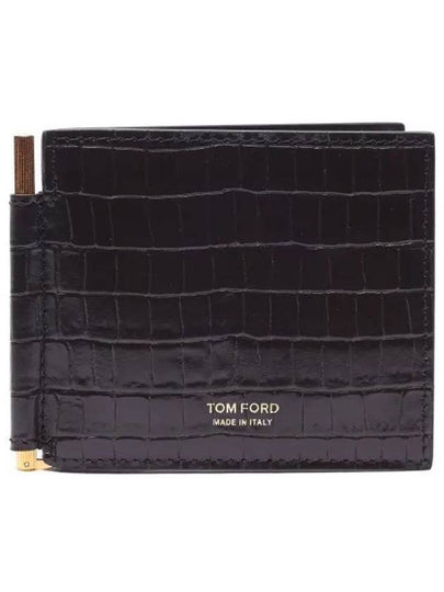 Crocker Money Clip Card Wallet Brown - TOM FORD - BALAAN 2