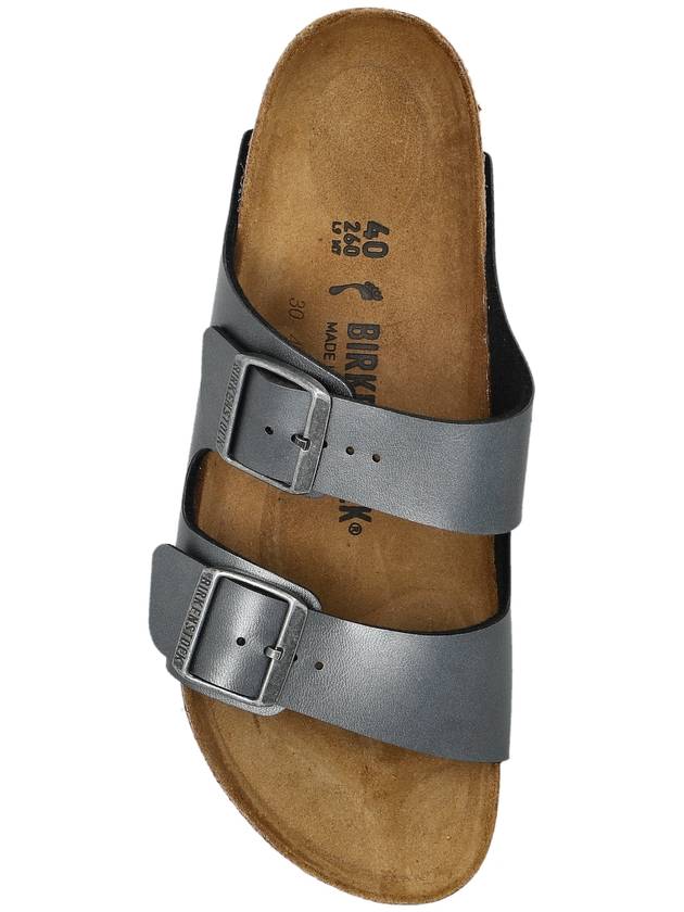 Birkenstock Slides Arizina BS, Women's, Silver - BIRKENSTOCK - BALAAN 6