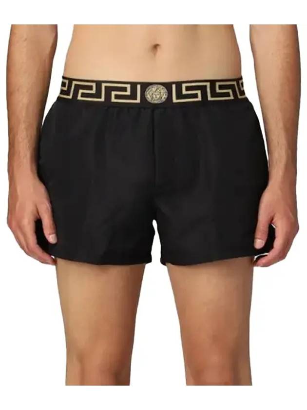 Greca Border Swim Shorts Black - VERSACE - BALAAN 3