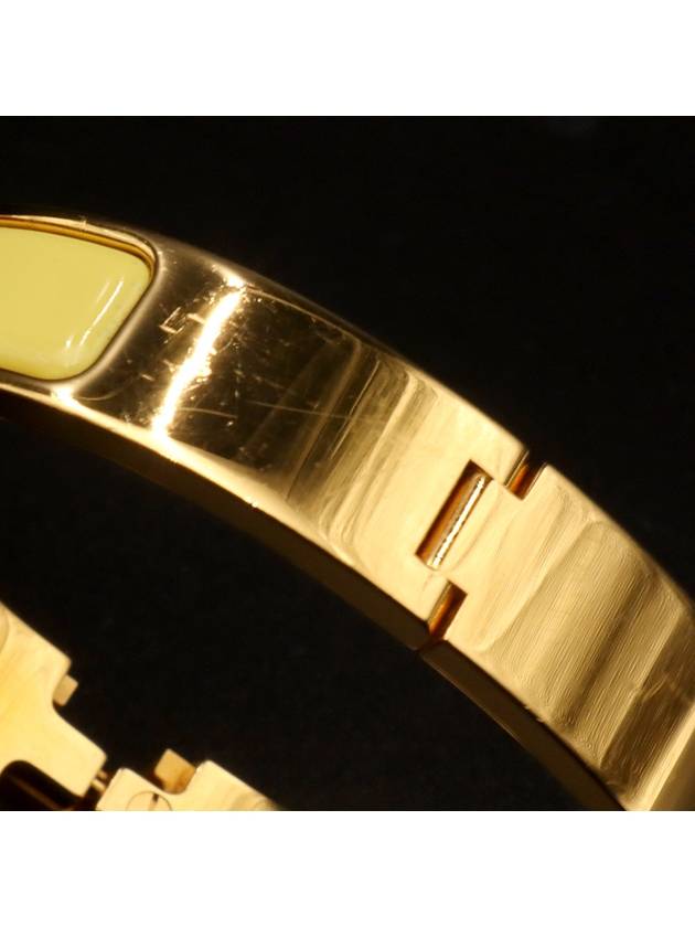 Yellow Gold Click H Ash PM Women s Bracelet H700001F - HERMES - BALAAN 6