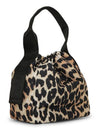 Tech Leopard Pouch Tote Bag - GANNI - BALAAN 2