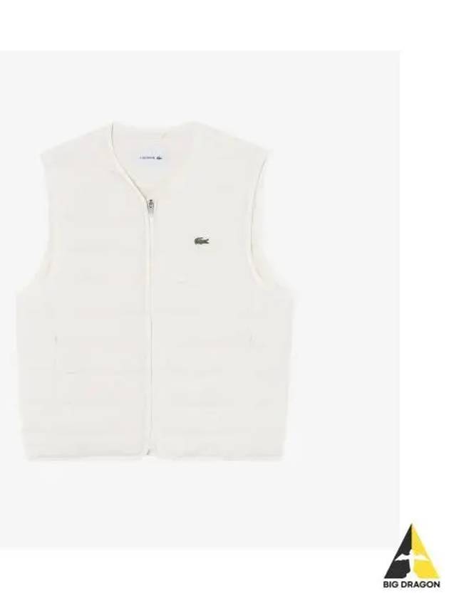 Men s lightweight down vest OFFWHITE off white - LACOSTE - BALAAN 1