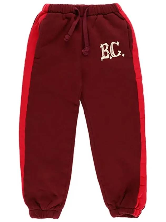 Kids BC Vintage Jogging Training Pants Burgundy - BOBO CHOSES - BALAAN 5