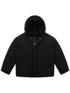 Men's Detachable Goose Down Hooded Jumper Black - SOLEW - BALAAN 2