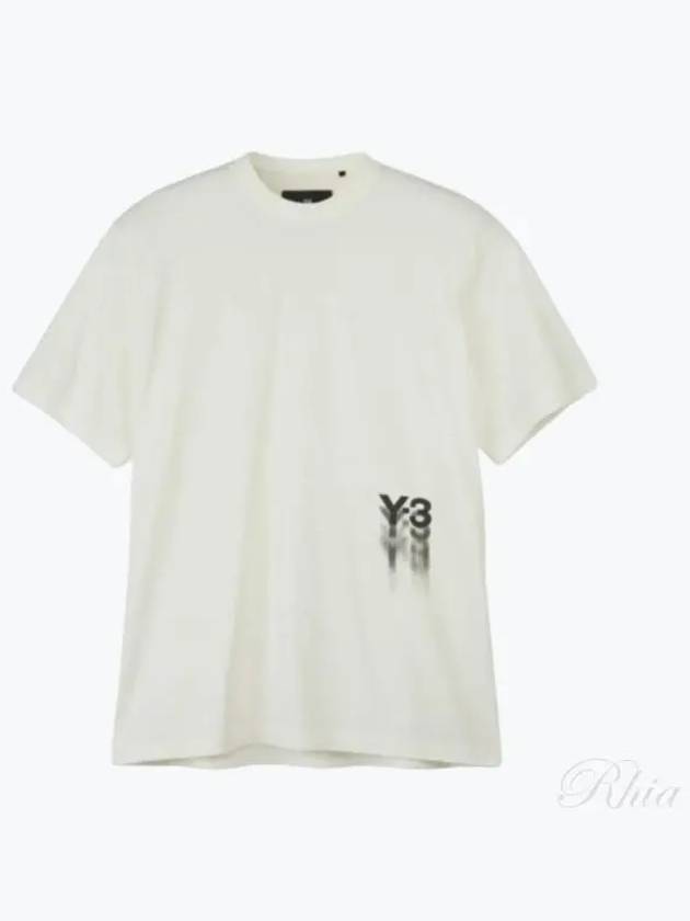 Logo Print Crew Neck Short Sleeve T-Shirt Off-White - Y-3 - BALAAN 2