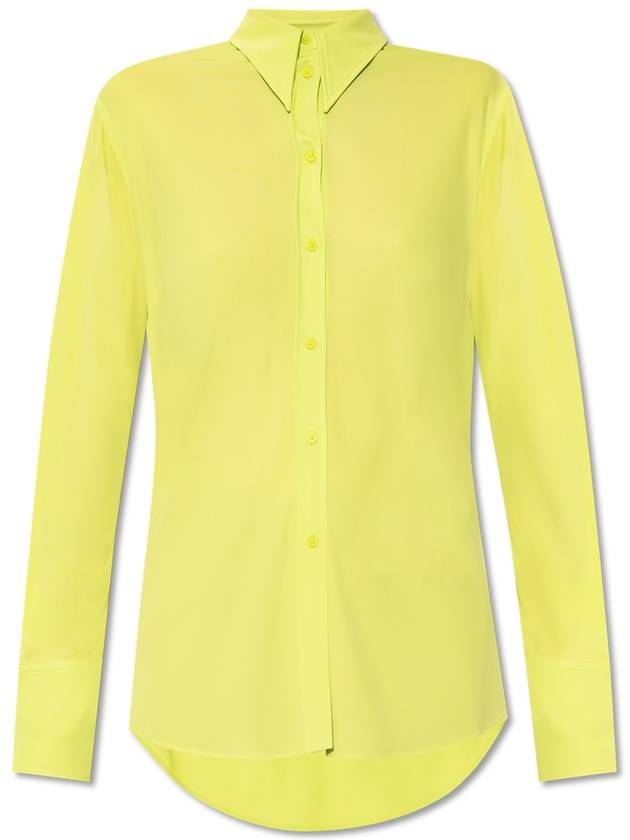 Alexander McQueen Shirt-cut T-shirt, Women's, Green - ALEXANDER MCQUEEN - BALAAN 1