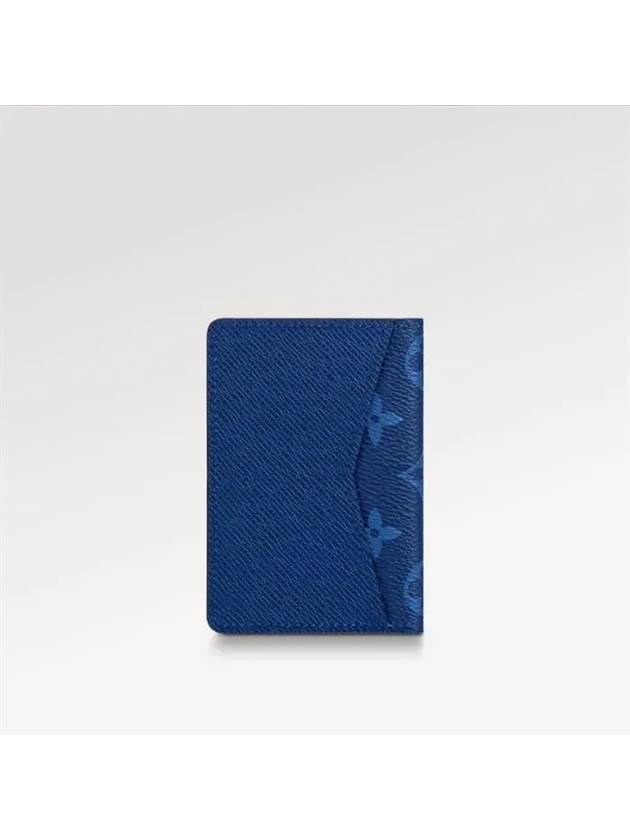 Men's Pocket Organizer Card Wallet Blue - LOUIS VUITTON - BALAAN 6