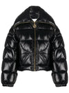 Zip-up Logo Crop Puffer Padded Black - PATOU - BALAAN 2