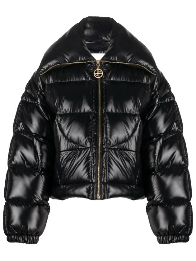 Zip-up Logo Crop Puffer Padded Black - PATOU - BALAAN 2