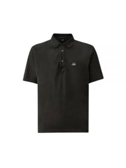 1020 Jersey Polo Shirt Black - CP COMPANY - BALAAN 2