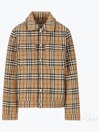 Kids Vintage Check Quilted Jacket Beige - BURBERRY - BALAAN 2