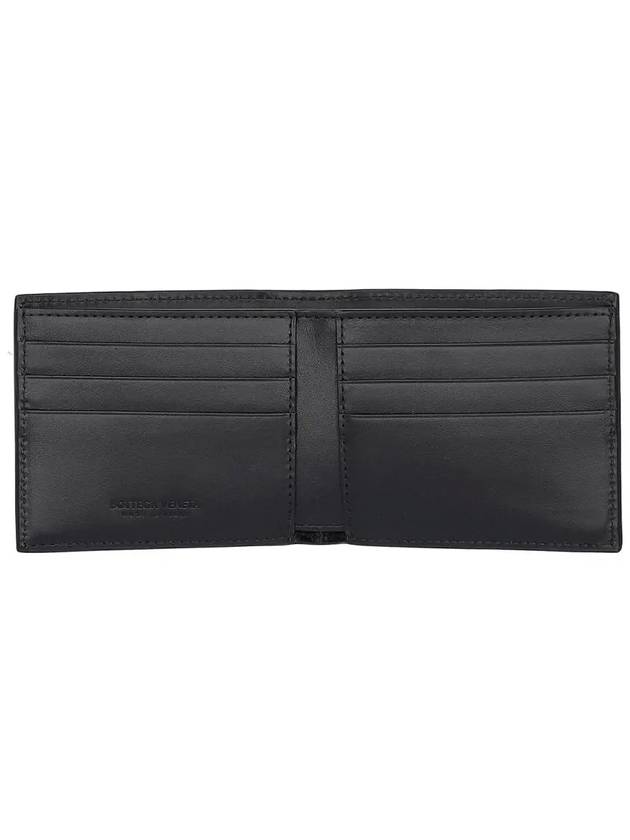 Men's Intrecciato Half Wallet Black - BOTTEGA VENETA - BALAAN 4