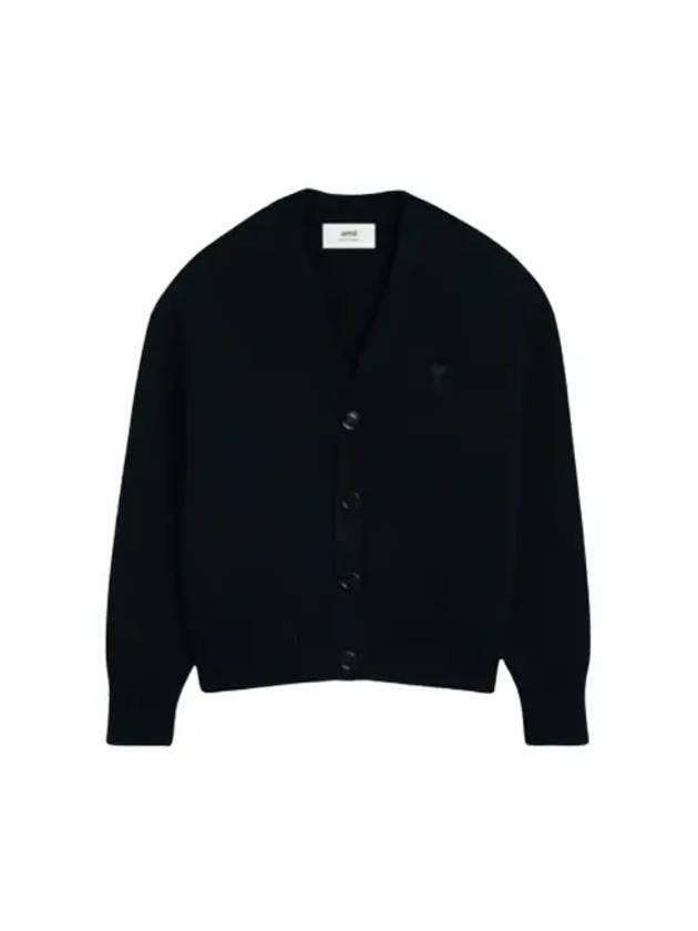 De Coeur Wool Cardigan Black - AMI - BALAAN 2