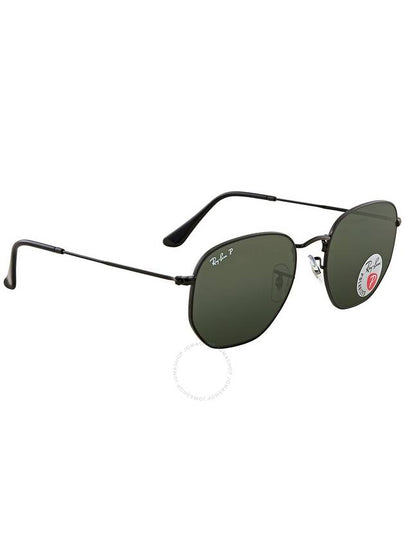 Ray Ban Hexagonal Flat Lenses Polarized Green Unisex Sunglasses RB3548N 002/58 54 - RAY-BAN - BALAAN 2