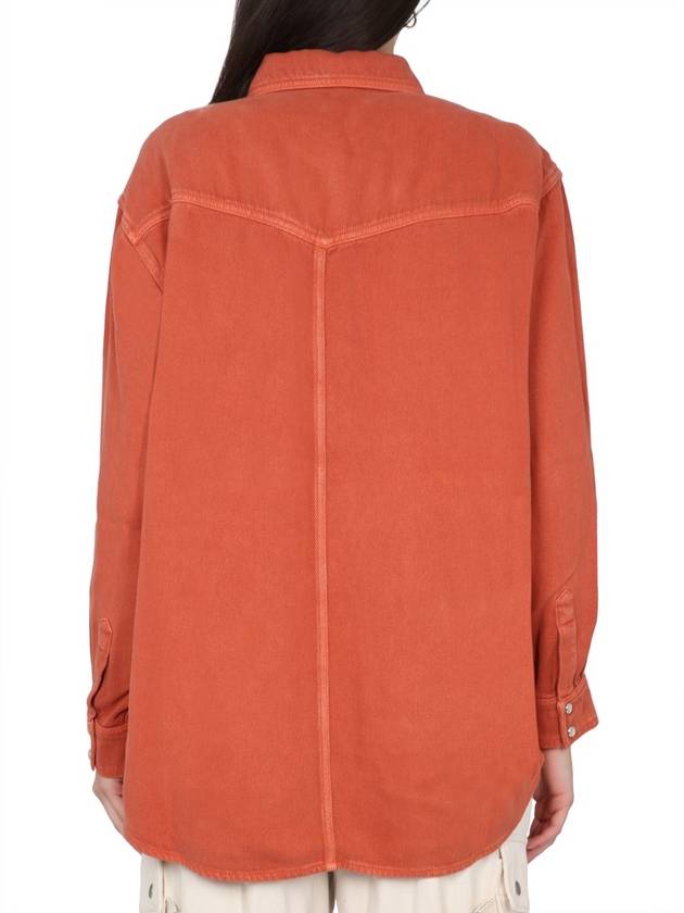 Women's Shirt Orange - ISABEL MARANT ETOILE - BALAAN 4