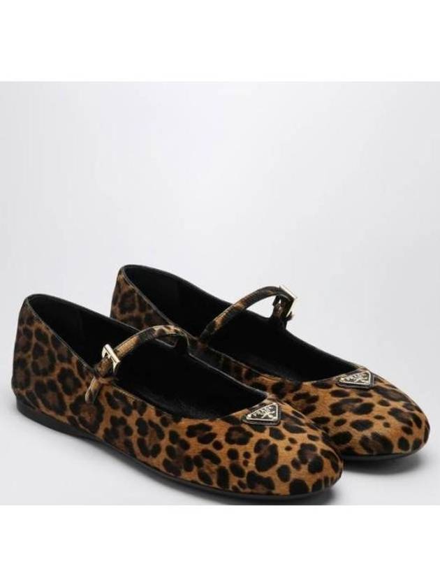 Honey Printed Leather Ballerinas - PRADA - BALAAN 3