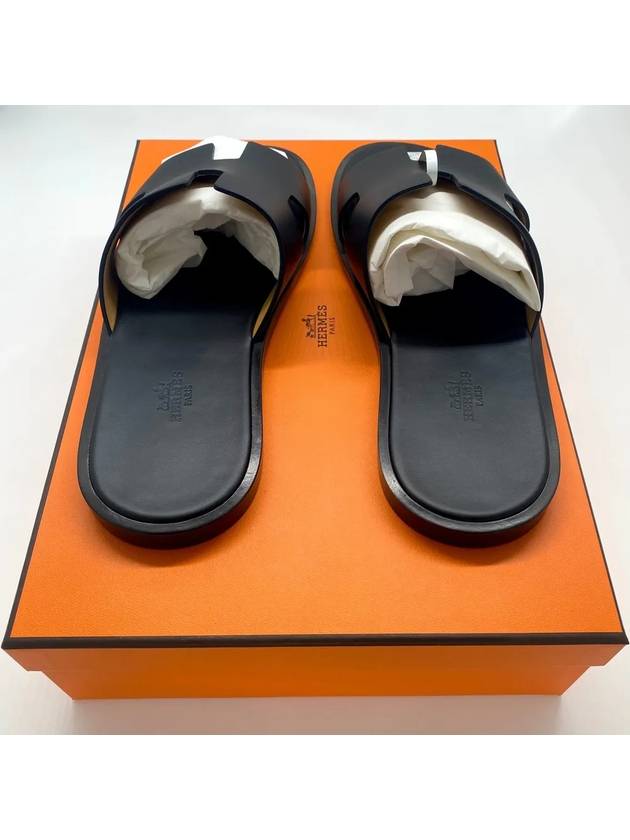 Izmir Sandal Calfskin & Noir - HERMES - BALAAN 5