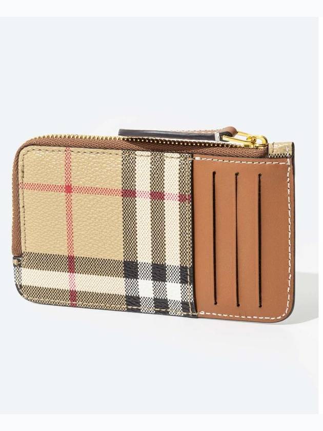 Check Card Wallet Archive Beige - BURBERRY - BALAAN 3