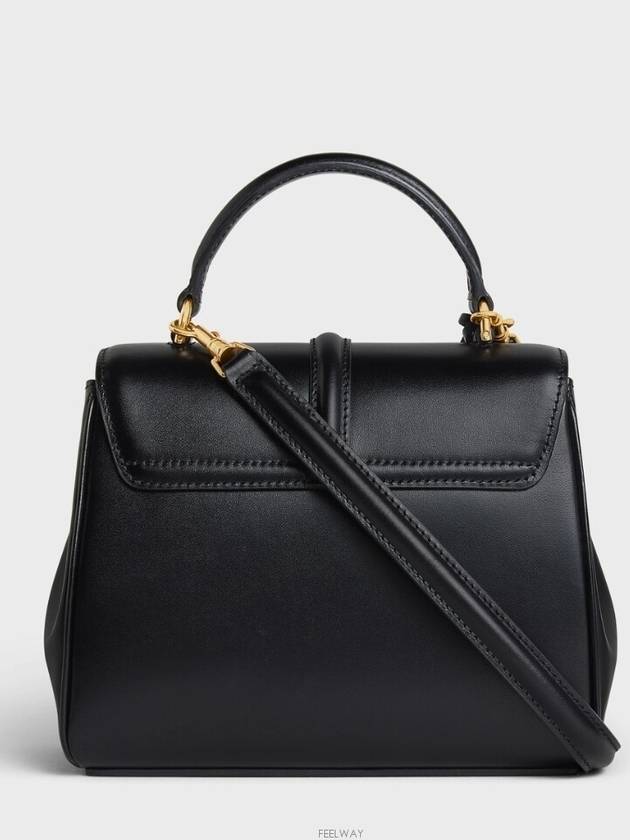 16 Calfskin Mini Shoulder Bag Black - CELINE - BALAAN 6