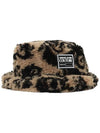 Logo Teddy Tapestry Brushed Bucket Hat - VERSACE - BALAAN 2