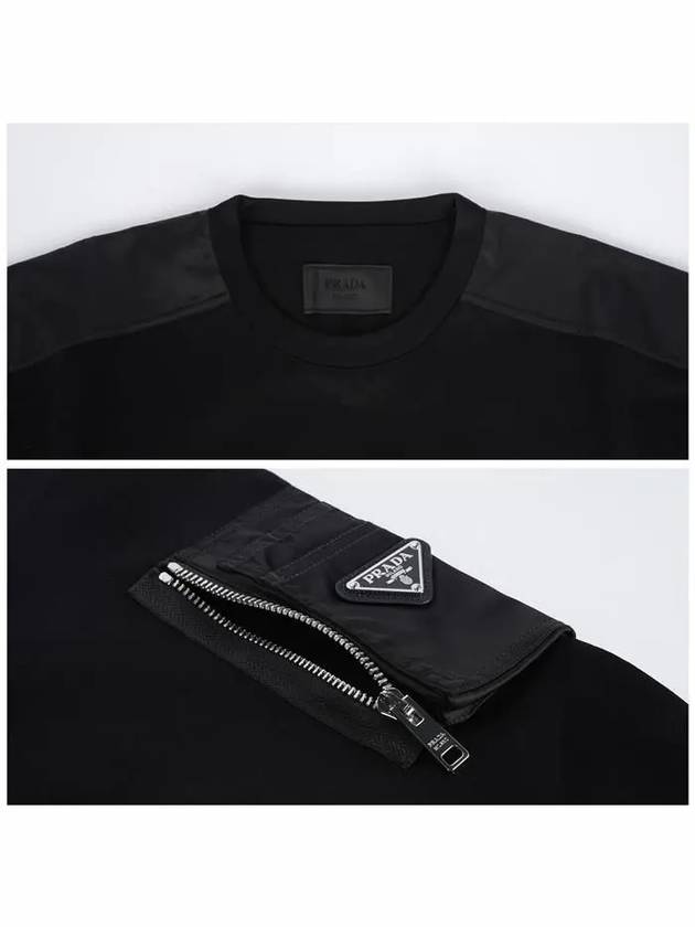 UJL03C 11JE F0806 Triangular logo pocket sweatshirt - PRADA - BALAAN 5