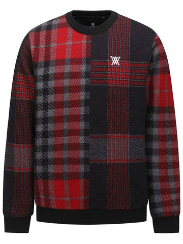 Official MEN CHECK POINT SWEATER BK - ANEWGOLF - BALAAN 1