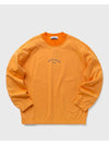 Marina Cotton Nylon Terry Fleece Crewneck Sweatshirt Orange - STONE ISLAND - BALAAN 2