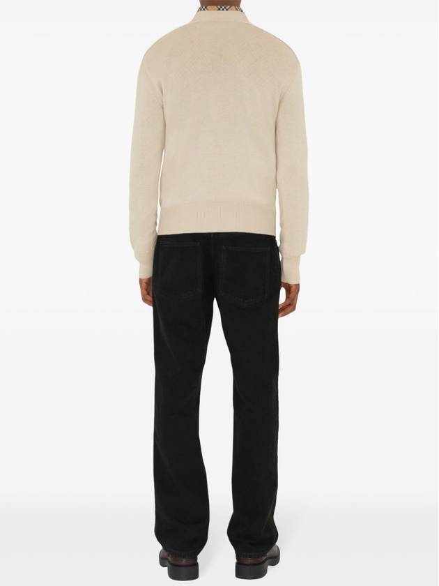 Check Label Wool Knit Top Nutmeg - BURBERRY - BALAAN 5