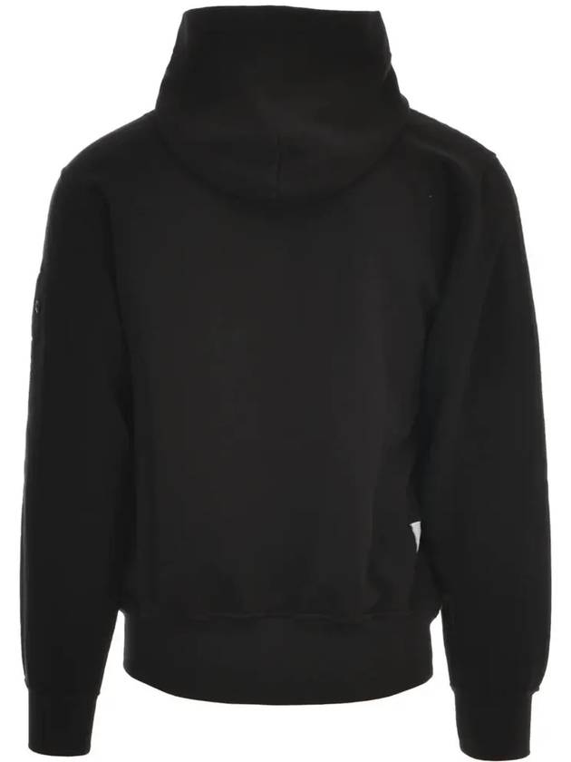 Compass Wappen Patch Cotton Hoodie Black - STONE ISLAND - BALAAN 3