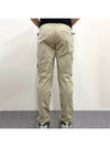 Compass Badge Gabardine Cargo Straight Pants Beige - STONE ISLAND - BALAAN 6